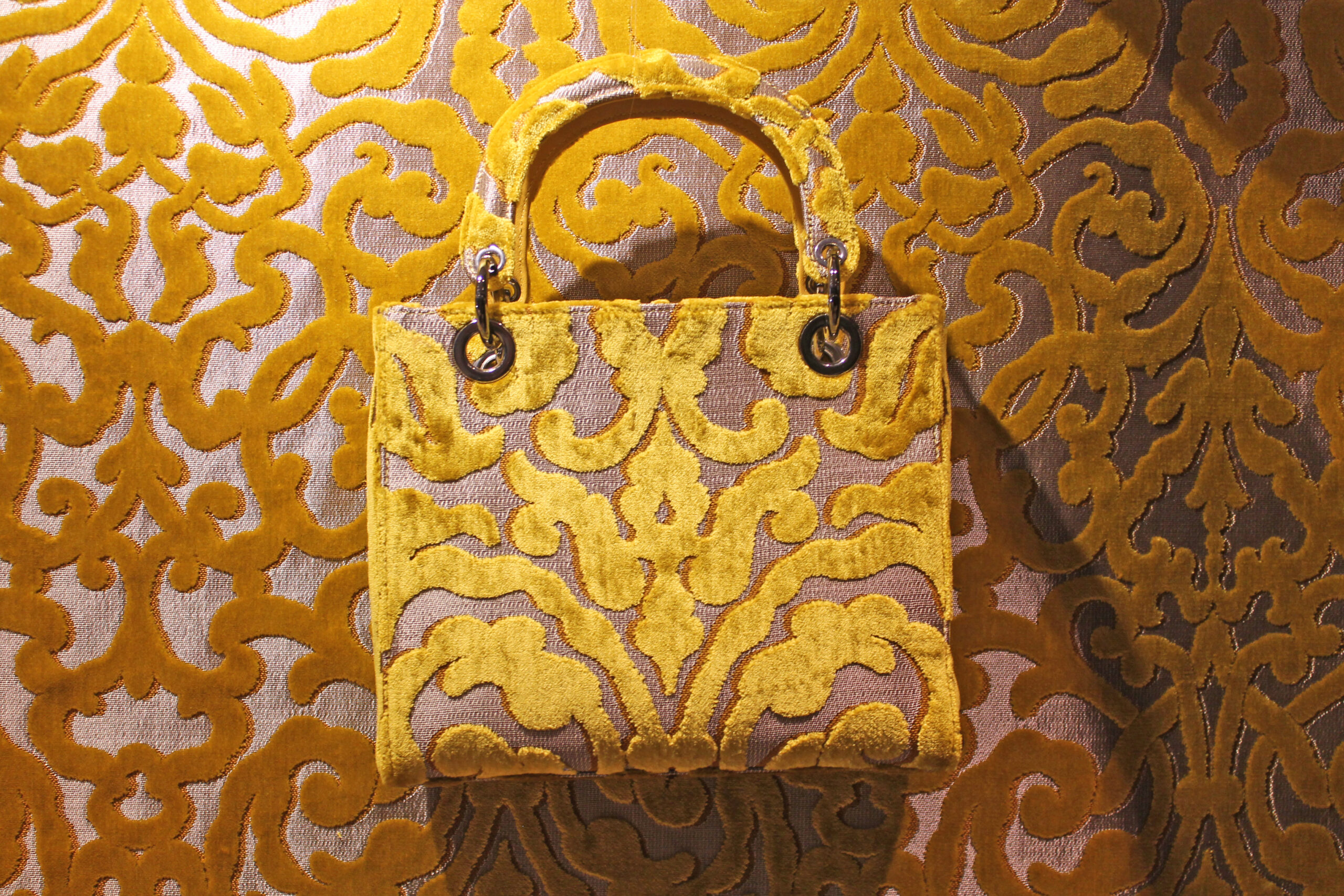 Borsa artigianale Damasco -Giallo
